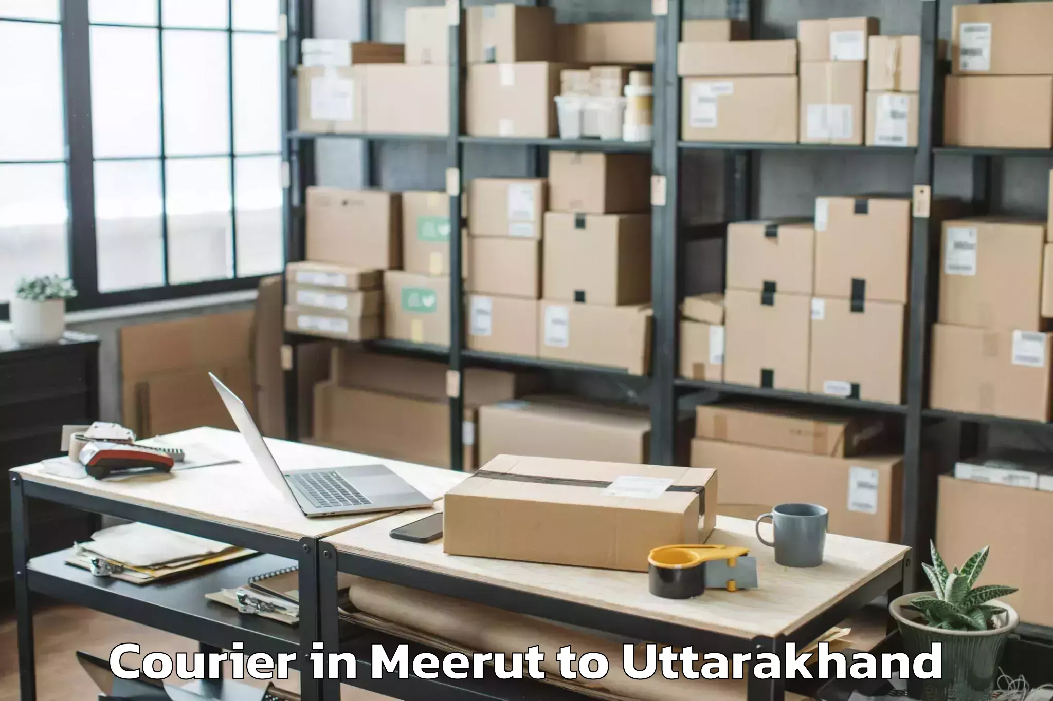 Reliable Meerut to Banbasa Courier